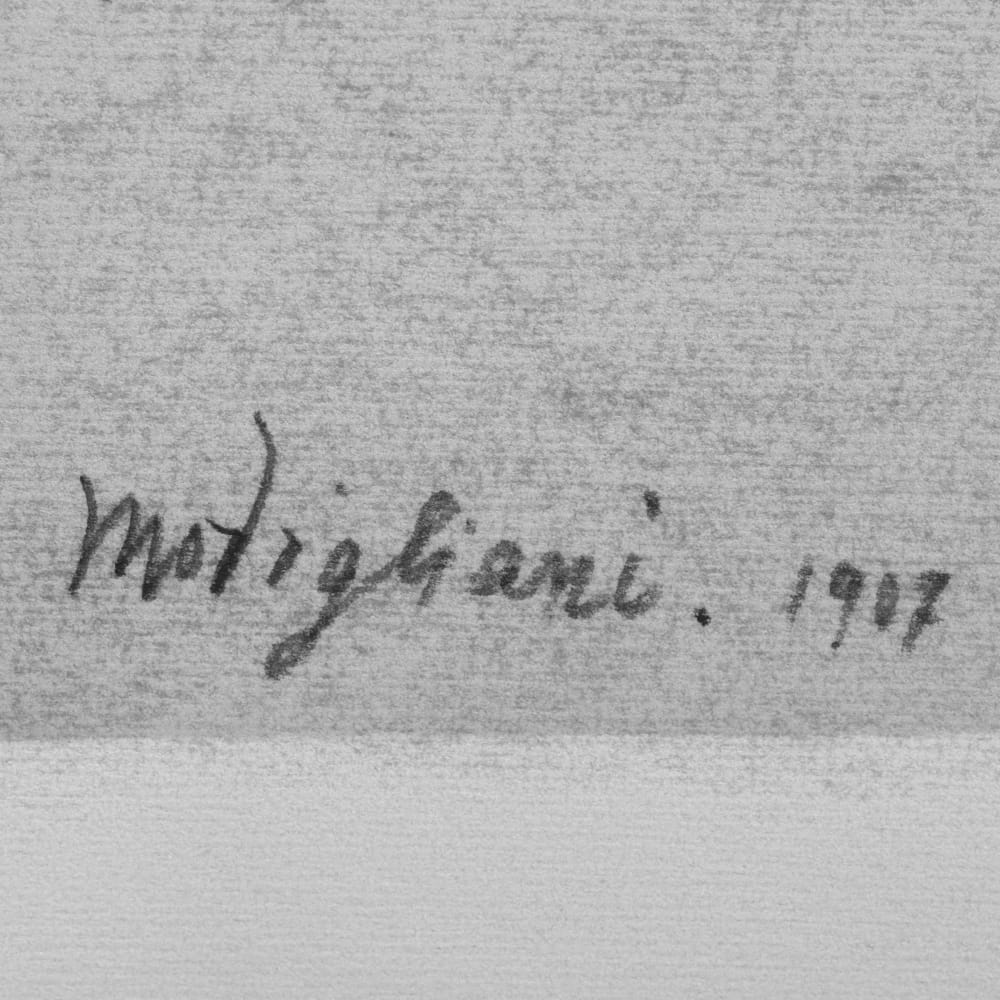 Modigliani's autograph signature